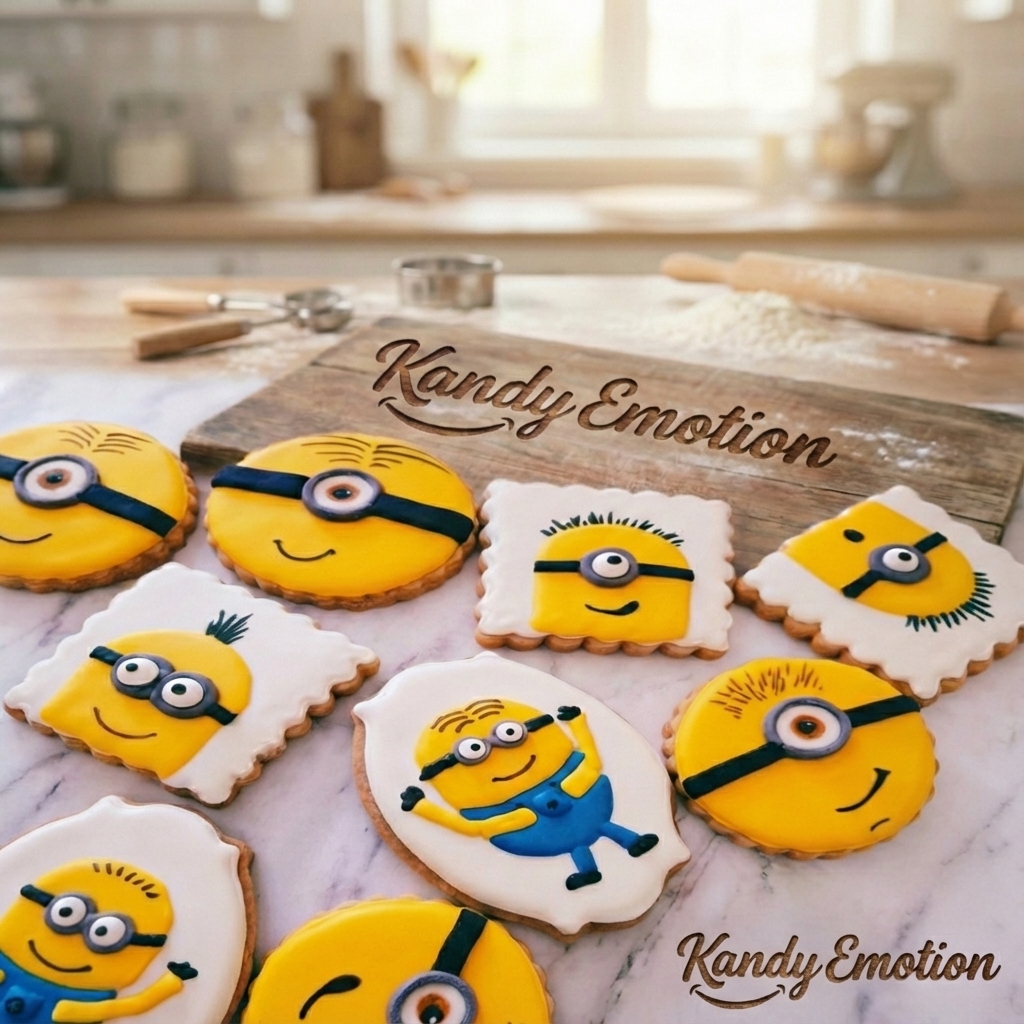 Minion Mania: Set de galletas personalizadas con las expresiones más divertidas.